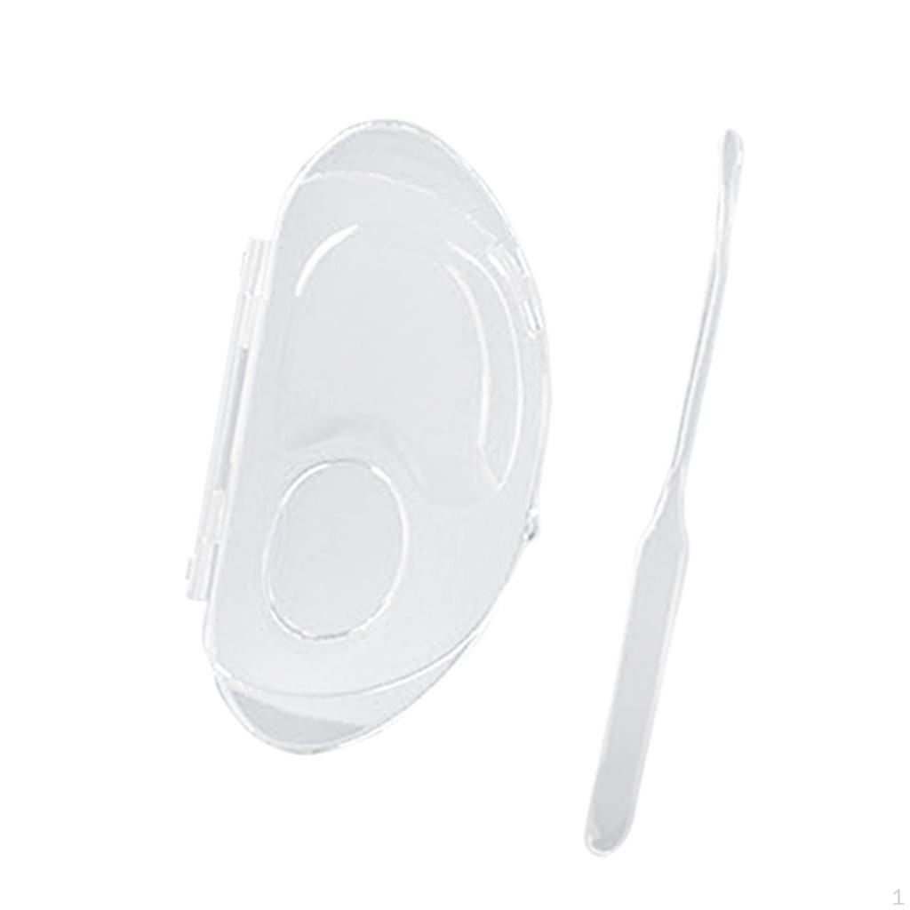 Acrylic Makeup Foundation Mixing Palette with Rod Set for Eyelash, Lipsticks Accessories Convenient