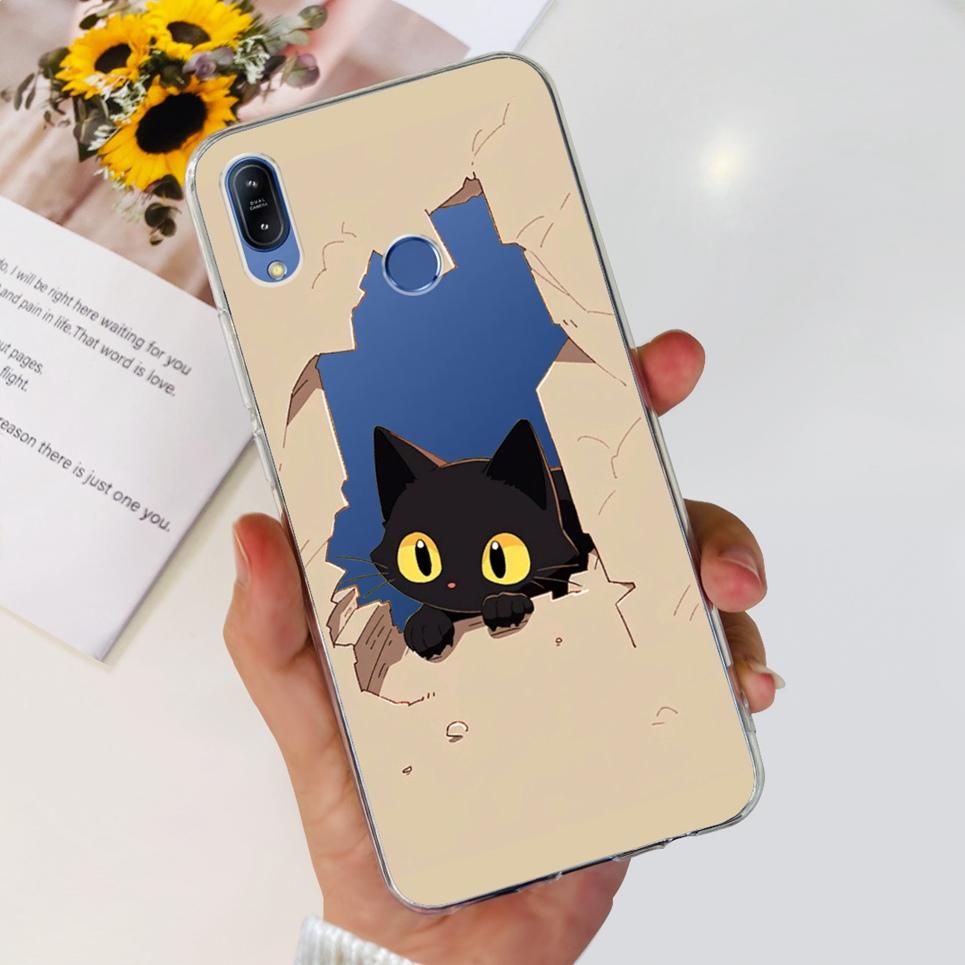 Per Asus Zenfone Max (M2) Custodia ZB633KL / Max Pro M2 ZB631KL Cartoon Floreale Ragazzina Design Cartoon Trasparente Morbido Silicone Cover Posteriore
