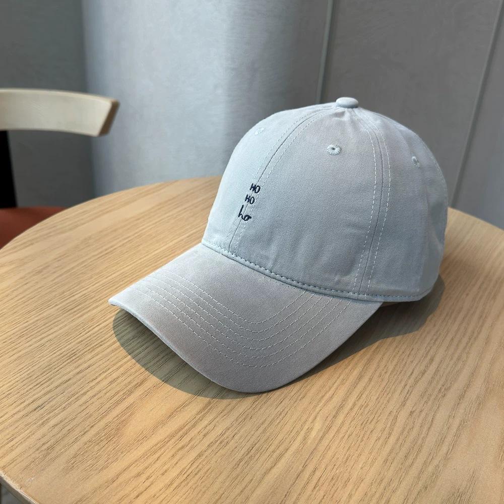 Year Small Letter Embroidered Soft Top Baseball Cap Children TH Home Thin Breathable Face Small Simple Couple Cap