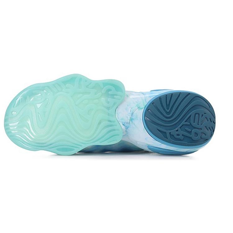 Anta Star Free Comfortable Cushioning Slip Resistant Abrasion Resistant High top Basketball Shoes Men's Lake Blue 112128818A-10