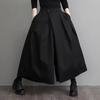 Calças Hakama da Moda Femininas Unissex Streetwear Perna Larga Calças Samurai Calças Saia Estética Escura