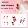 Female Flower Tattoo Sticker Long-lasting Waterproof Tattoo Simulation Arm Clavicle Sticker Tat S9M3