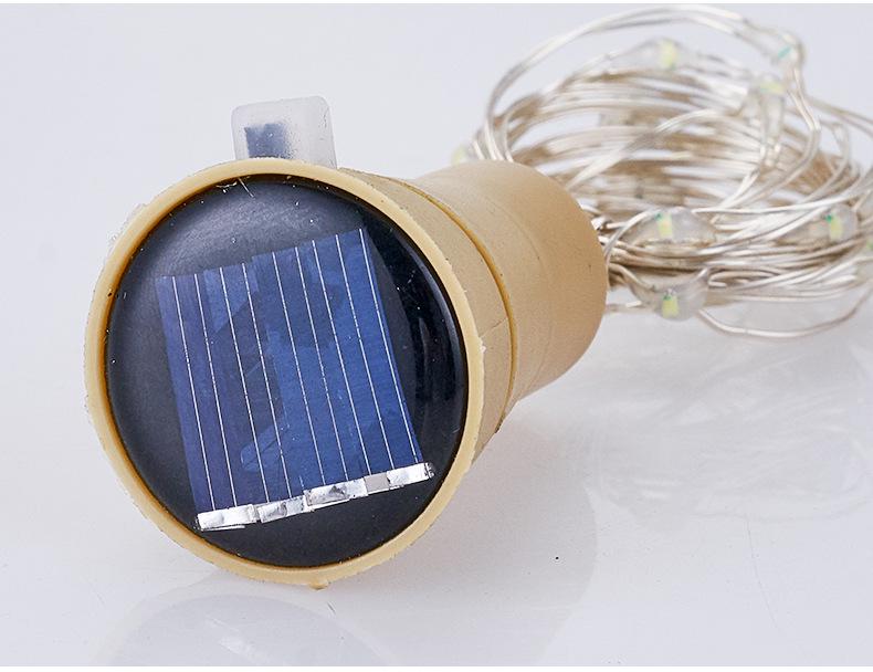 LED Solar Cork Bottle Lights: Copper Wire Fairy Lights for Wine Bottle Decoration