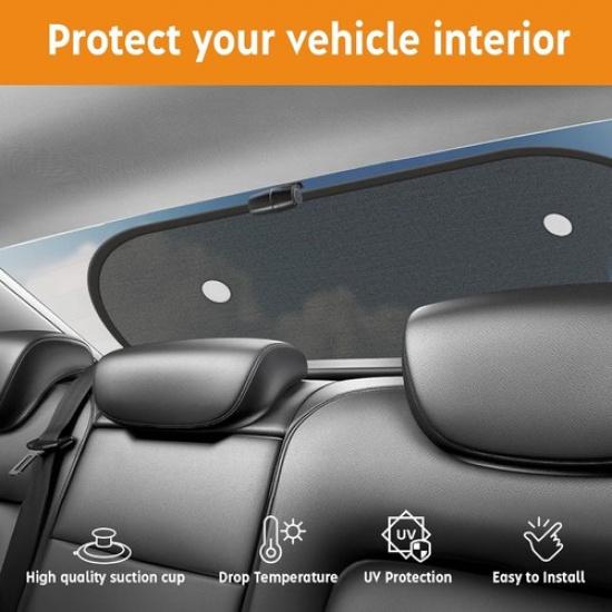 2025 New Upgrade Car Shades for Back Windows Baby 43.3"x23.6"(1 Pack), Rear Wind