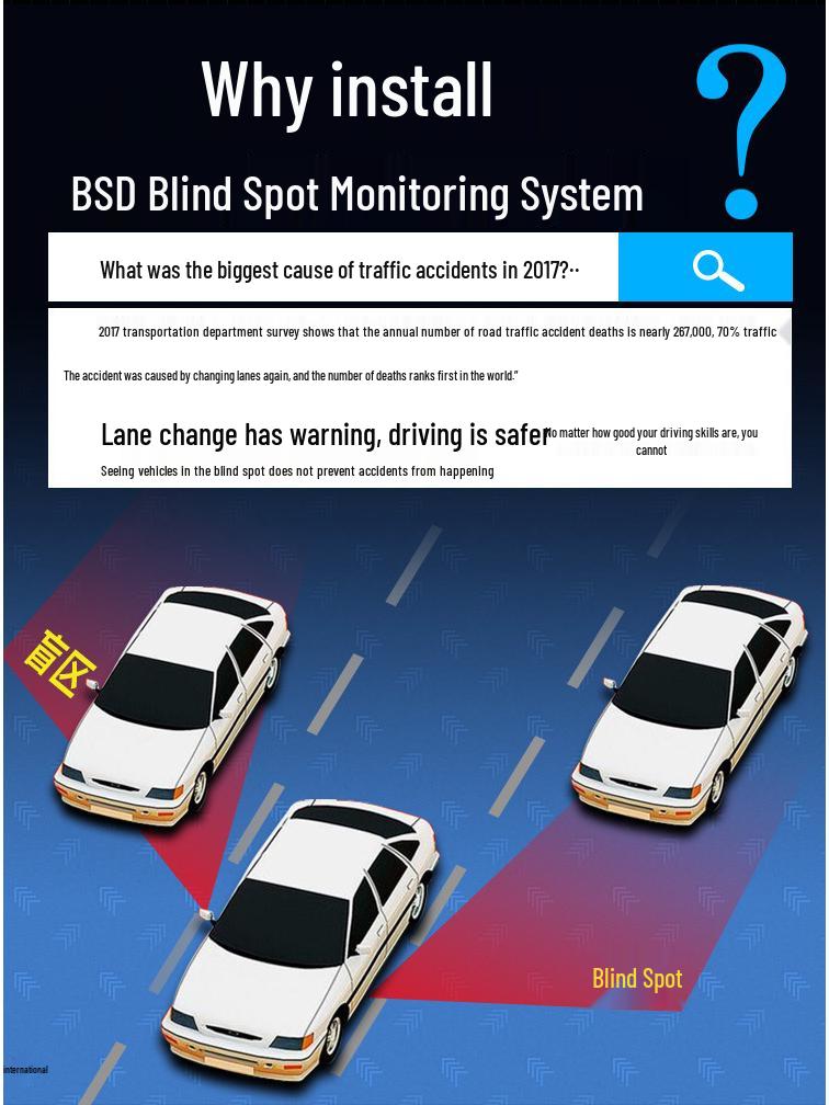 RAV4 Lane Change Assist with Blind Spot Monitoring System