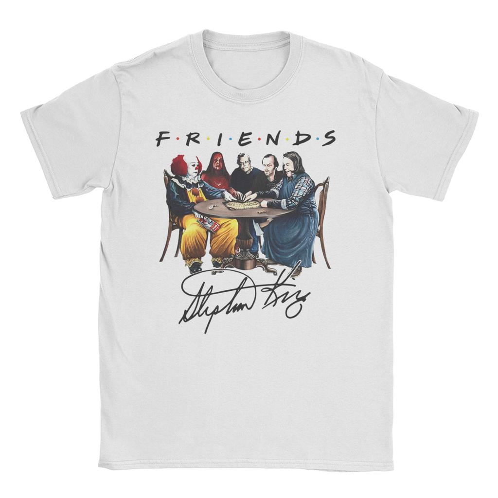 Vintage Stephen King Qo'rqinchli Do'stlar Erkaklar Ayollar uchun 100% Paxtadan T-shirt Jennifer Aniston Qisqa Yengli Maykalar Sovg'a Kiyimlar
