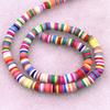New 6mm Flat Round Handmade Polymer Clay Beads Spacers Loose Disc Bead for Jewelry Making Findings DIY