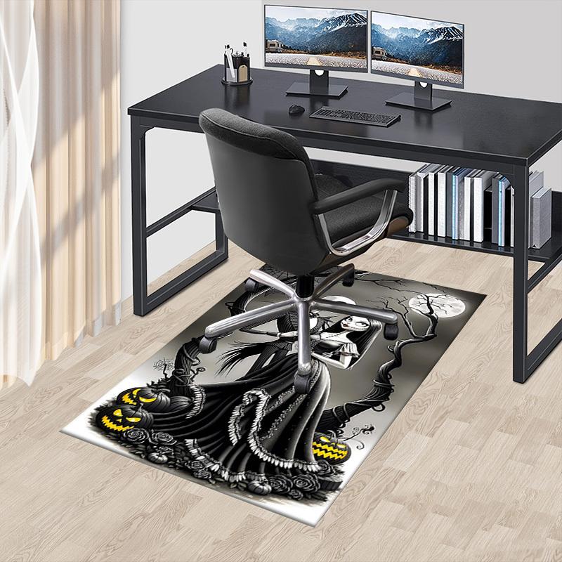 1 Stück Jack Skellington, Sally Extra Groß Rutschfester Teppichboden, Büro, Familie, Studio Großer Teppich Innen Teppiche, Auffälliges Statement-Stück