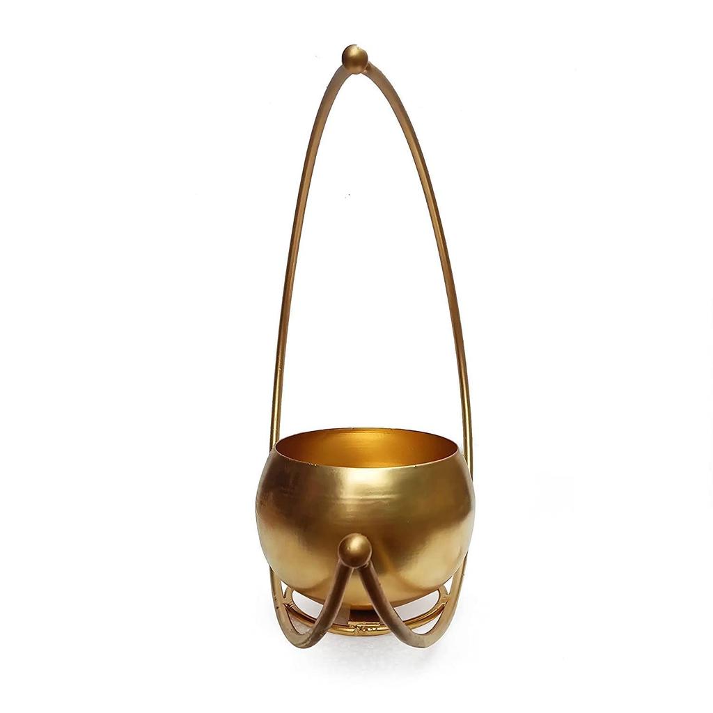 Obiecte decorative, obiecte decorative pentru masa de sufragerie, vaze cu flori pentru decorarea interioară, vază cu flori din metal, ghivece decorative pentru decorațiuni interioare, aurii