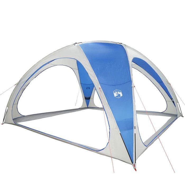 Reception Tent - VIDAXL - Azure Blue - Waterproof - 435x435x244 Cm - Foldable and Lightweight