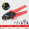 Taiwan Multi-Function Electrician Ratchet Crimping Pliers for Bare Terminals and Copper Nose Clamps.