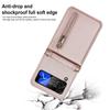 Samsung Z Flip7 Crossbody Leather Case with Zipper Card Slot