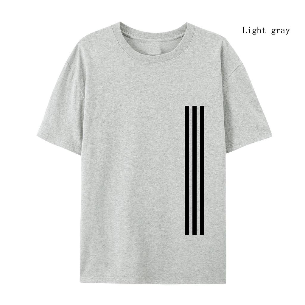 Tricou Casual de Înaltă Calitate cu Gât Rotund Imprimat din Bumbac 100% pentru Fitness, Streetwear, Vară, Oversized, cu Mânecă Scurtă, Haine din Bumbac, Topuri Streetwear Largi