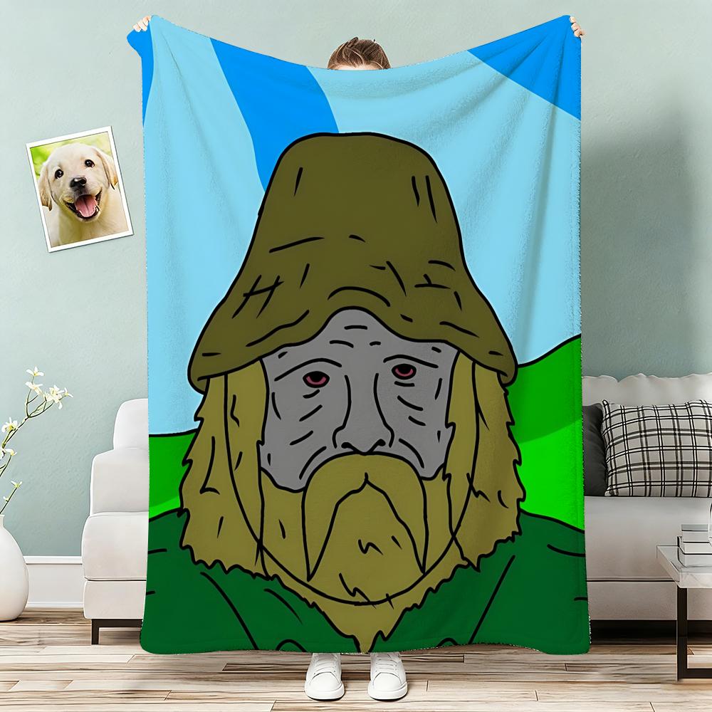 Quirky The Big Lez Show Throw Lightweight 240g Flannel Blanket Soft Skin-friendly for Summer Cooling 75x90cm