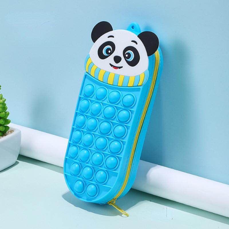 1PC Cute Cartoon Creative Stationery Box School Stationery Storage Bag Puzzle Game Decompression Pen Bag Suitable for Children
