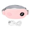 Menstrual Heating Pad Waist Vibration Massager Belt 3 Temperature Rechargeable Massaging Belt for Women Pink