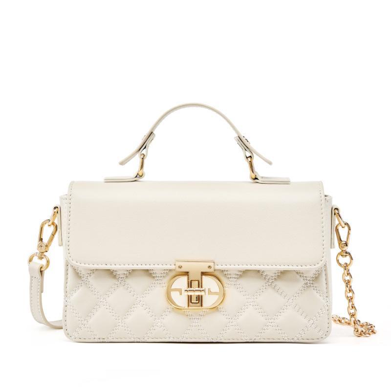 

2024 Дизайнерская женская сумка из коровьей кожи с алмазной вышивкой покинуть белый