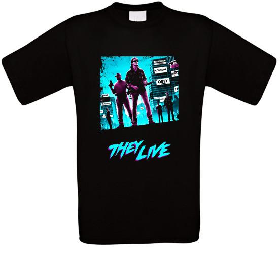 They Live They Live Piper Cult Movie T-Shirt All Sizes S