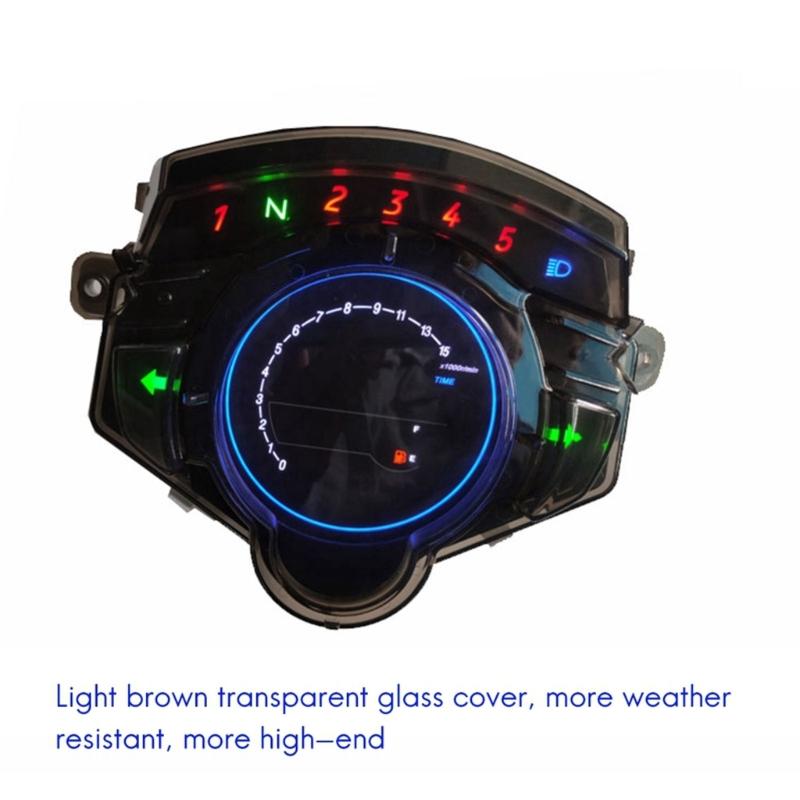 Dashboard Instrument Panel Gauge Meter Clear Large Display Accurate Speed Distance Readings for LC135 V4 V5 Motorcycle