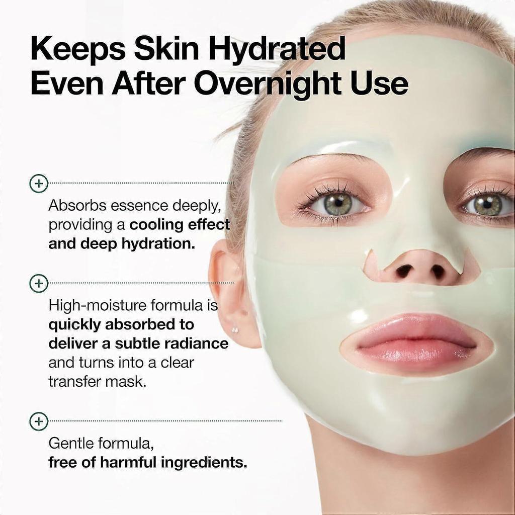 ANUA Maschera Viso Lenitiva al Cuore di Houttuynia 70% con Collagene, Maschera Viso Notturna per Pelle di Vetro, acido ialuronico, Collagene, Maschera Viso Lenitiva e Idratante per Pelli Sensibili