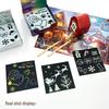 Colorful Laser Scratch Art Sticky Notes for Kids: Christmas Drawing and Coloring Book