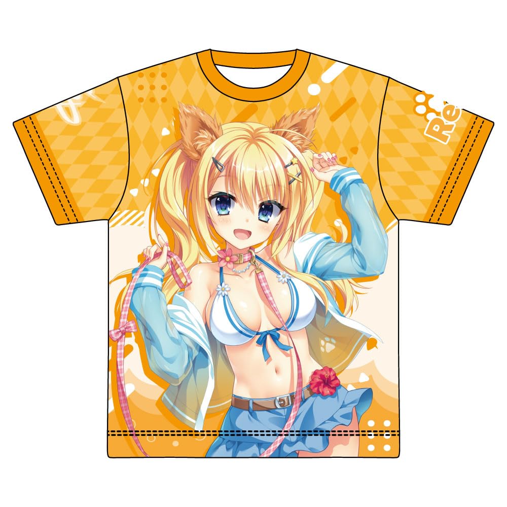 

Loveriche Reina Kira Original Full Graphic Dog Kin iro T-Shirt ver.