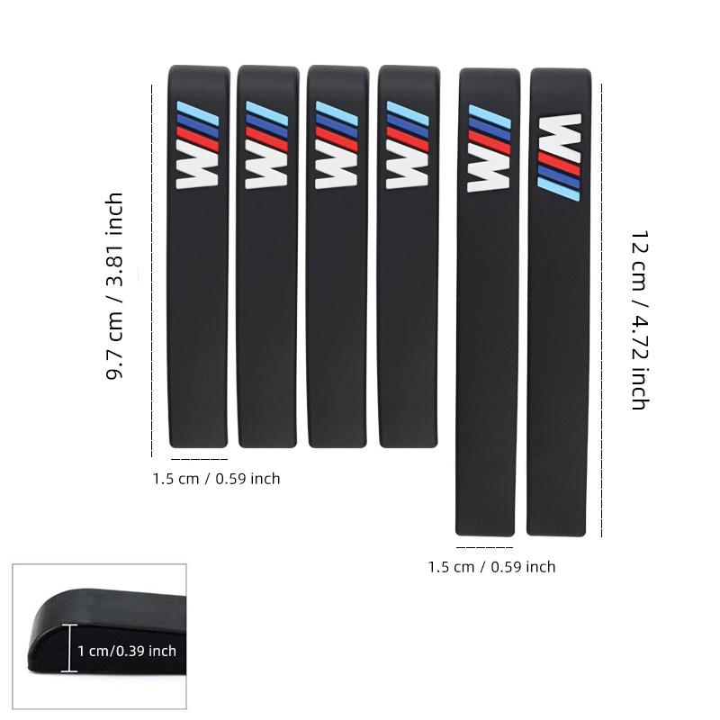 6Pcs Car Door Anticollision Rubber Strip Anti Scratch Stickers For BMW X1 X2 X3 X5 X4 X6 X7 G30 G20 G32 G11 G12 F40 F30 F20 F10 cwdf40