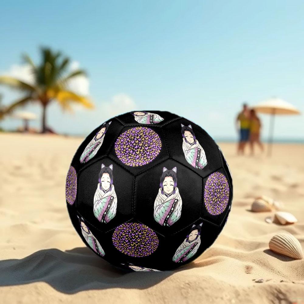1pc Demon Slayer Kimetsu no Yaiba Soccer Ball Size 5 Indoor Soccer Ball Fashion Colorful Backyard Game - Great For Sports Fans Gift HE18