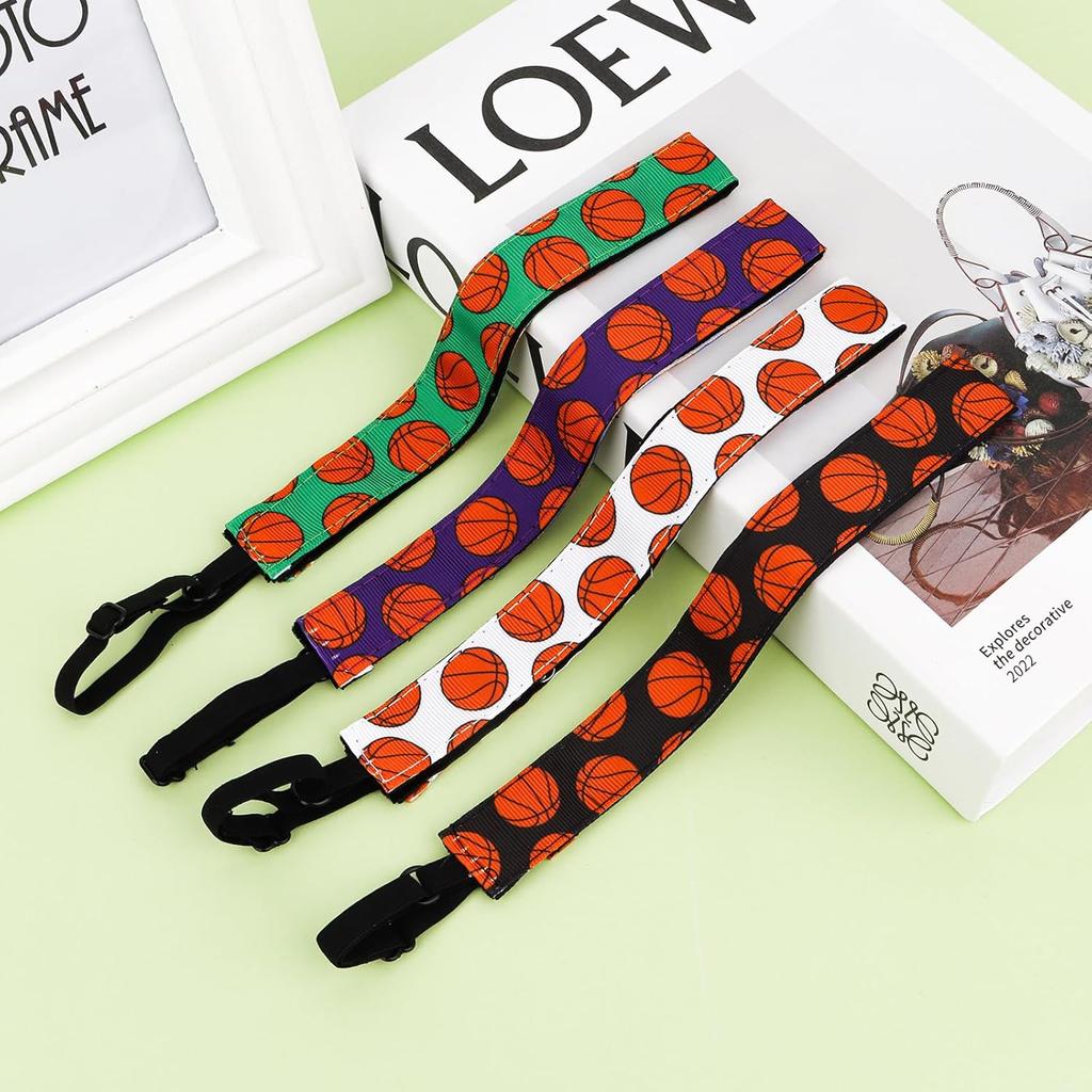 4 Pcs Adjustable Soccer Headband for Girls Elastic Soccer Headbands for Women Soccer Accessories Non Slip Football Sport Hair Bands Sports Athletic