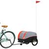 Cyklistický přívěs Černý a oranžový 30 kg Železo