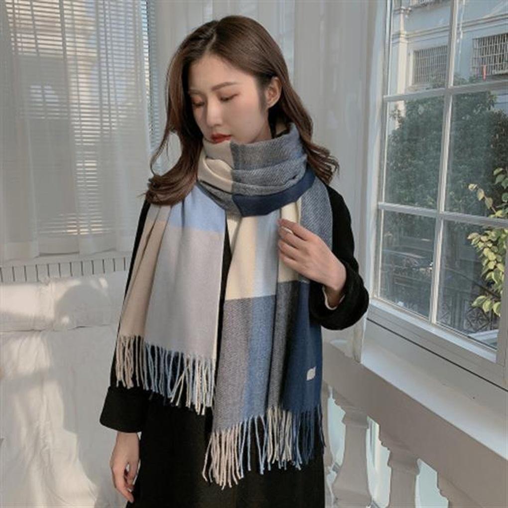 Women s Soft Check Muffler UC-0012