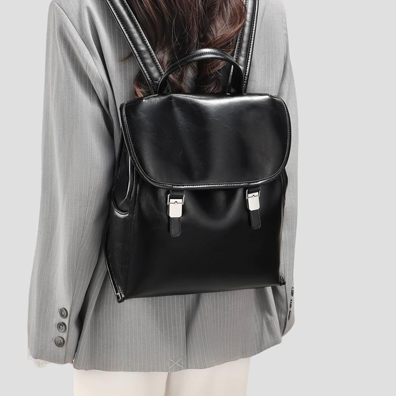 2026 New Fashionable Casual Simple Women's Backpack, Korean-Style Commuter Lightweight Backpack and School Bag