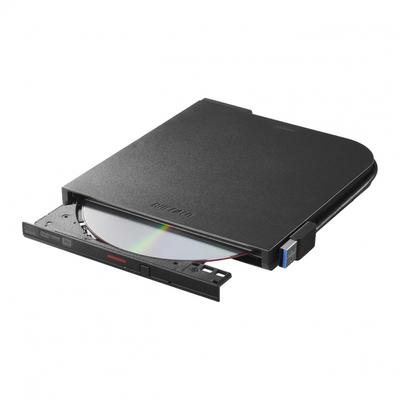 Buffalo USB3.1(Gen1)3.0 External DVDCD Drive Compatible with Desktop Computer Bus Powered W Cable (Power Supply Cable Included) Thin Portable Domestic