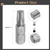 2/5/10pcs Torx Screwdriver Bit 1/4" Hex Shank T6/T8/T9/T10/T15/T20/T25/T27/T30/T40 Head 1" Length 6 Point Security Drill Bits