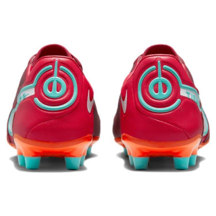 Nike Legend Essential Legend 9 Pro Lace AG (Rubber Short Stud) Slip Resistant Durable Support Soccer Shoes Men Soccer Shoes Red Orange DB0448-616