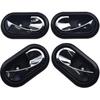Chrome Black 4Pcs Interior Door Handles Front Rear Left Right For 2012-2016 Renault Logan Duster 8200733848,8200733847