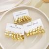18 Pcs/Set Fashion Water Drop Earring For Women Vintage Exaggerated Geometric Twist Hoop Earrings Personalized Jewelry Gifts New