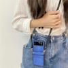 Applicable to Huawei P50Pocket mobile phone case denim pattern zflip3/4 folding screen messenger rope protective cover