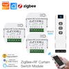 Tuya Smart ZigBee Curtain Switch Module with RF433 for Roller Blind Shutter Motor Smart Life APP Control Alexa Google Home 2MQTT