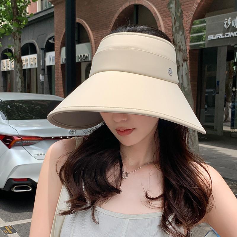 Big Brim Ice Silk Bucket Hat Women's Summer Sunshade Anti-ultraviolet Empty Top Hat Outdoor Casual Versatile Sun Hat