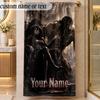 Beach TowelAttack on Titan Custom Name Text Personalized Soft Towel for Beach Pool Indoor Home Decor Gift