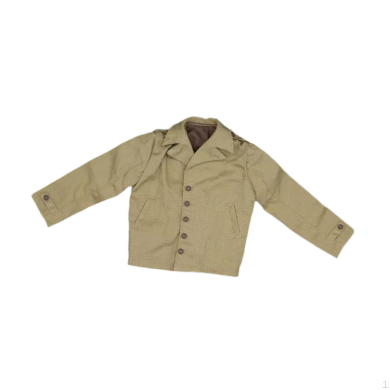 

1/6 Male Jacket, Handmade Doll Clothes Coat Model, Miniature Clothing for 12 inch Model Figures