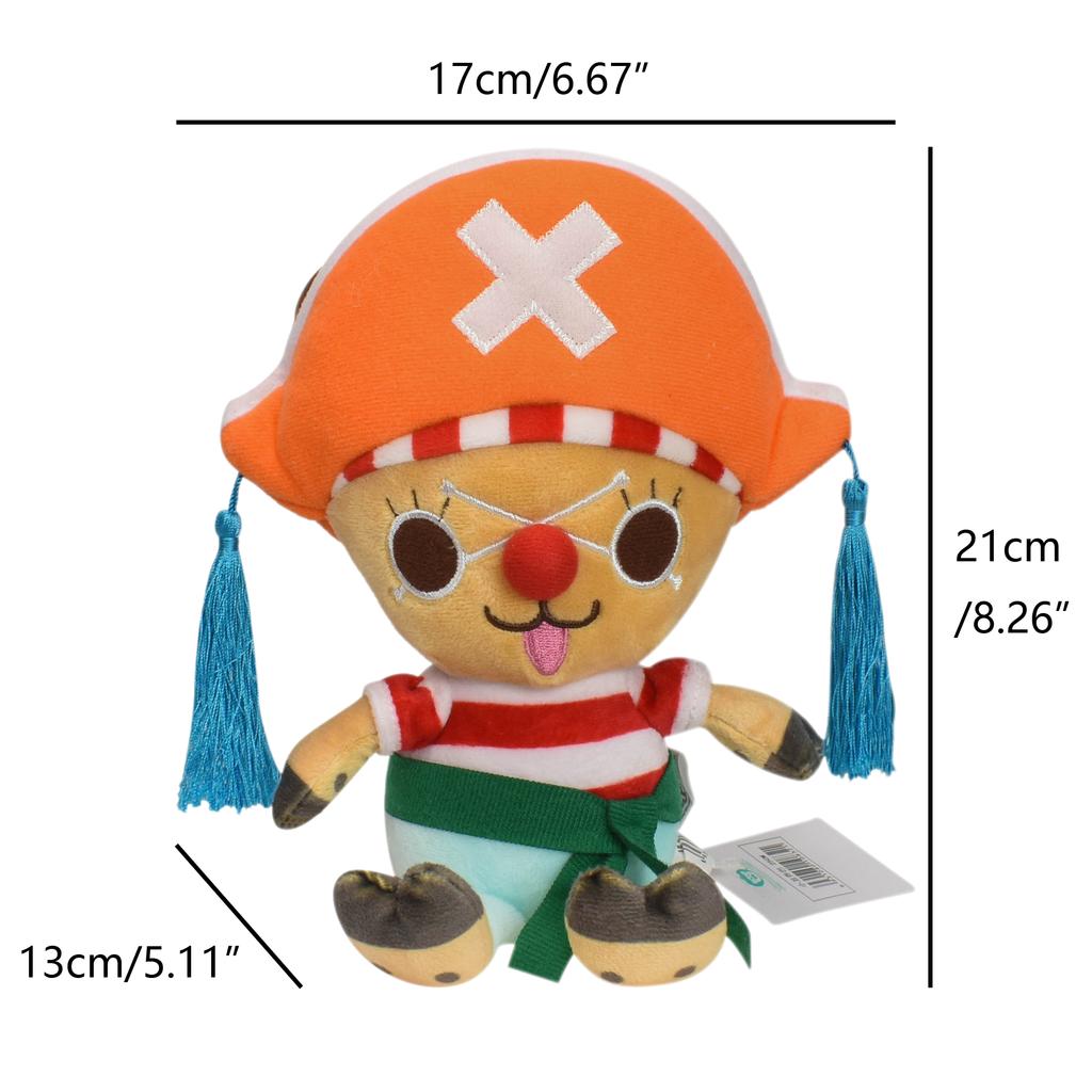 One Piece Plüschtier Luffy Roronoa Zoro Tony Tony Chopper Stoffpuppe Rucksack Dekoration Spielzeug Anhänger Kinder Echtes Anime Geschenk