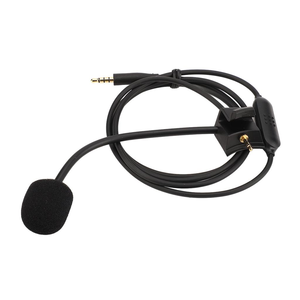 Cable Boom Microphone Noise Reduction Microphone Sound Cable with Mute Switch for PS4 PC Gaming