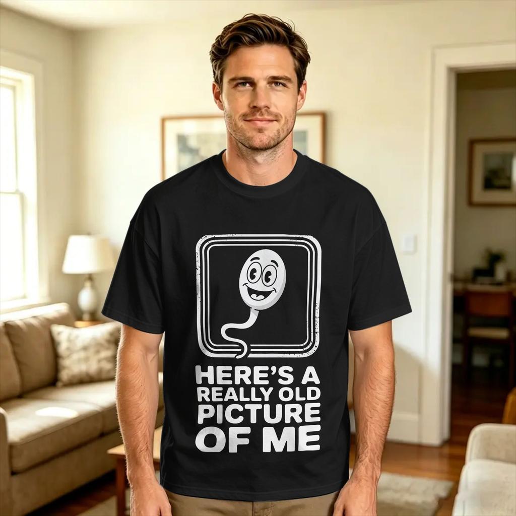 Unisex T-Shirt Das allererste Bild von mir T-Shirts Neuheit Sommer-T-Shirts Ästhetische Baumwollkleidung Geschenkidee