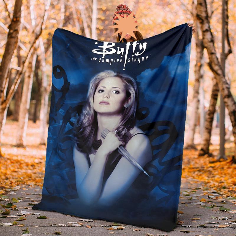 Buffy Flannel Blanket Soft Warm All-Season Throw, Design for Camping, Car Travel, Hiking Sofa, Bed, Office Perfect Gift for Parties