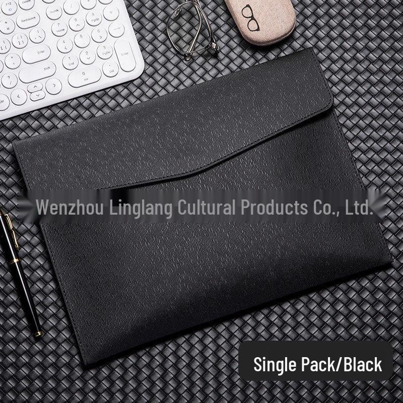 Leather A4 Document Organizer - Business File & Receipt Storage Folder