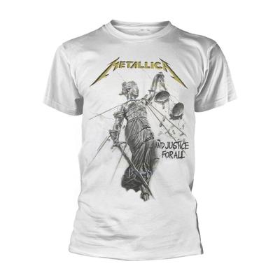 Metallica And Justice For All (White) Official Tee T-Shirt Mens Unisex