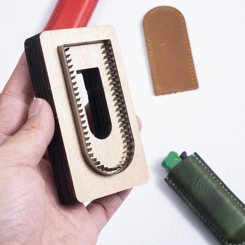Fashionable Small Leather Cutting Die Convenient for Craft Handbag Coin Holder Keychain and Without Sewing Card Designs