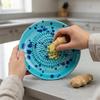 Ceramic Grater Plate Food Grade Non-Slip Garlic Ginger Spices Grinding Tool for Home Kitchen Daily Cooking